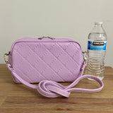 Lavender "Quilted" Mouse - Crossbody (med size)