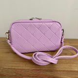 Lavender "Quilted" Mouse - Crossbody (med size)