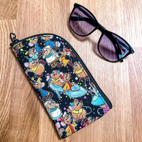 Cindy Mice (black background) - Sunglasses Case