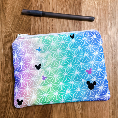 Geo Rainbow - Zip Pouch