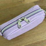 Lavender "Quilted" Mouse - Wristlet (can convert to crossbody)