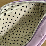 Lavender "Quilted" Mouse - Wristlet (can convert to crossbody)
