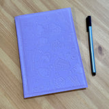 Lavender Embossed Snacks - Notepad Holder
