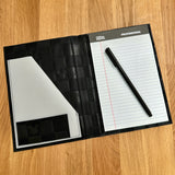 Black Embossed Mouse Check - Notepad Holder